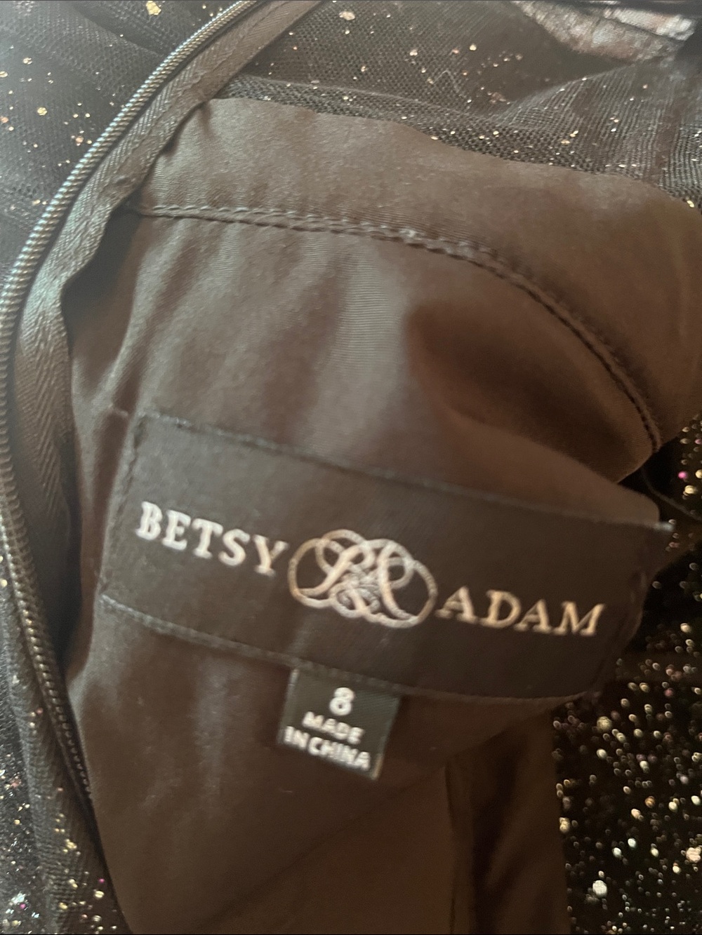 Betsy Adam Sparkle Tulle Gown - Picture 13 of 15